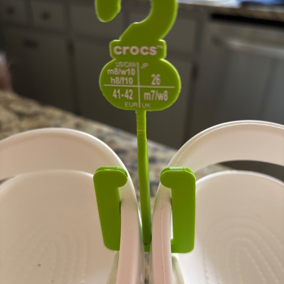 White Crocs, size m7,w8